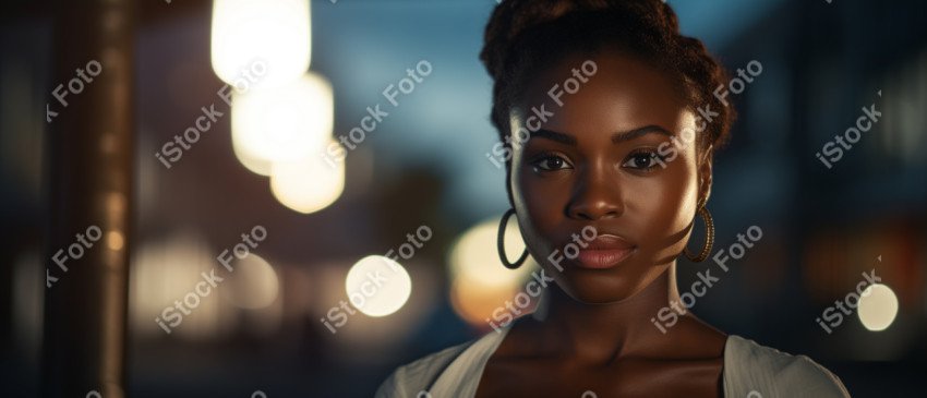 Uma mulher africana, poder feminino, gerada com IA (17)