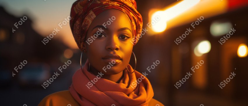 Uma mulher africana, poder feminino, gerada com IA (25)
