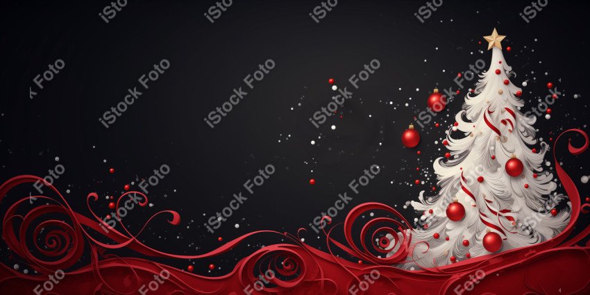 Background for card with Christmas decoration