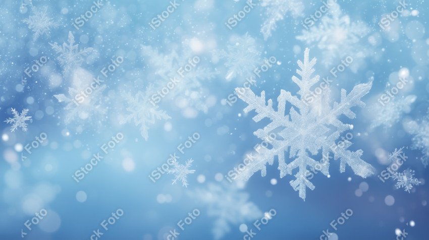 Blue winter christmas background for design