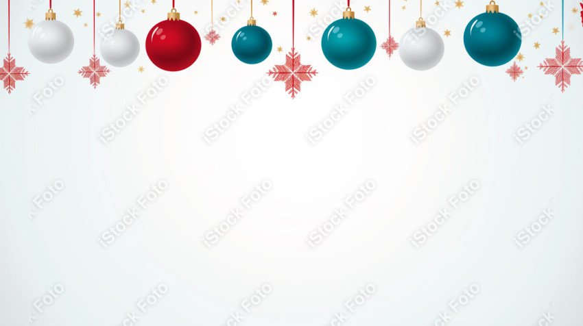 Christmas background template decorated with sweets