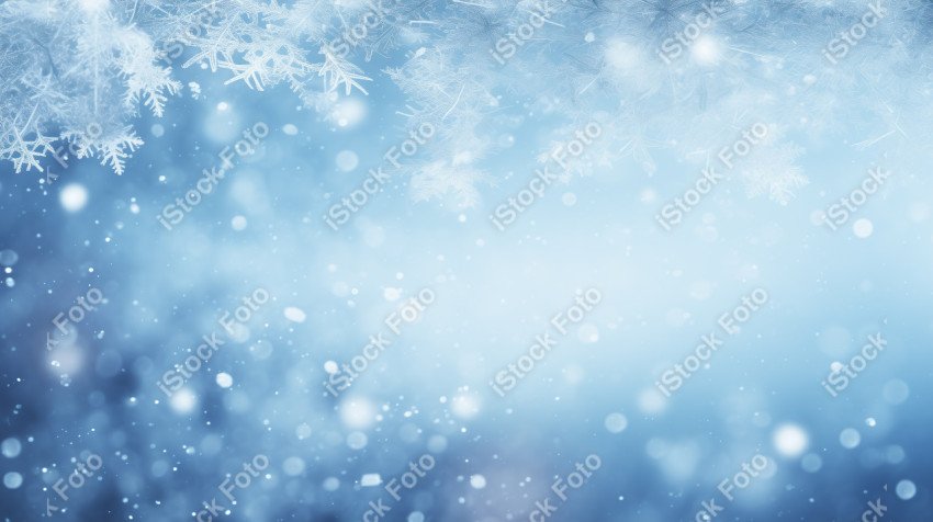 Blue winter christmas background for design