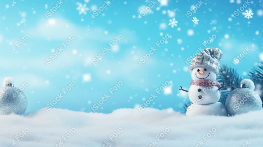 Blue winter christmas background for design