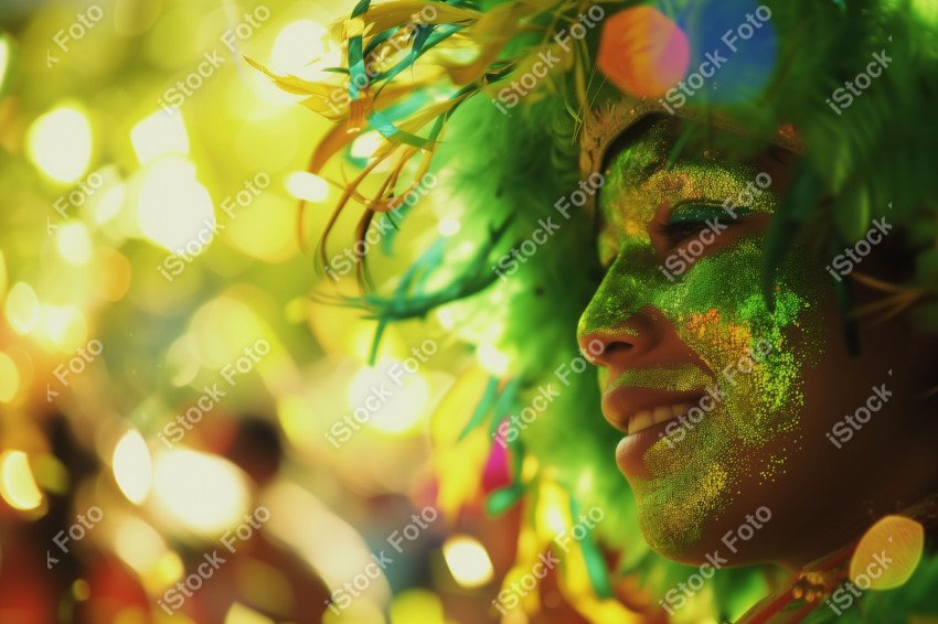 Fantasia de carnaval carioca feminina brasileira, Gerado com IA (3)