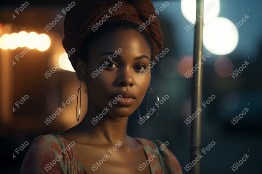 Uma mulher africana, poder feminino, gerada com IA (30)