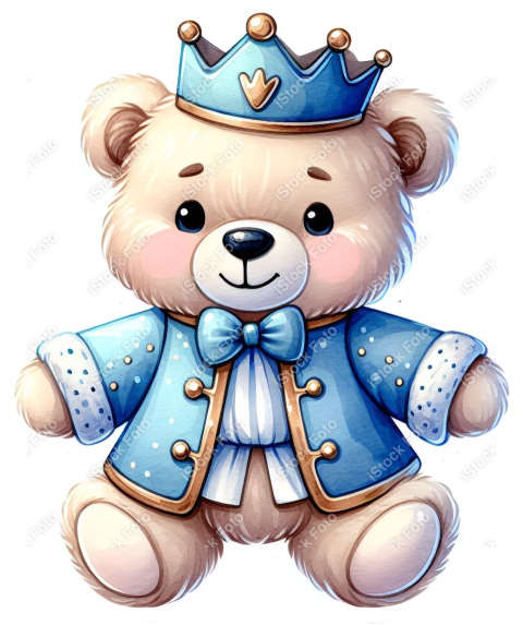 PNG sticker ursinho príncipe azul (4)