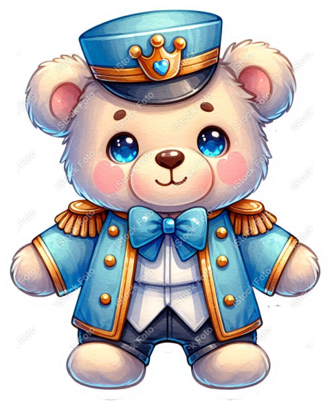 PNG sticker ursinho príncipe azul (9)