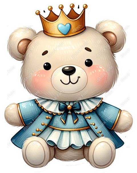 PNG sticker ursinho príncipe azul (15)