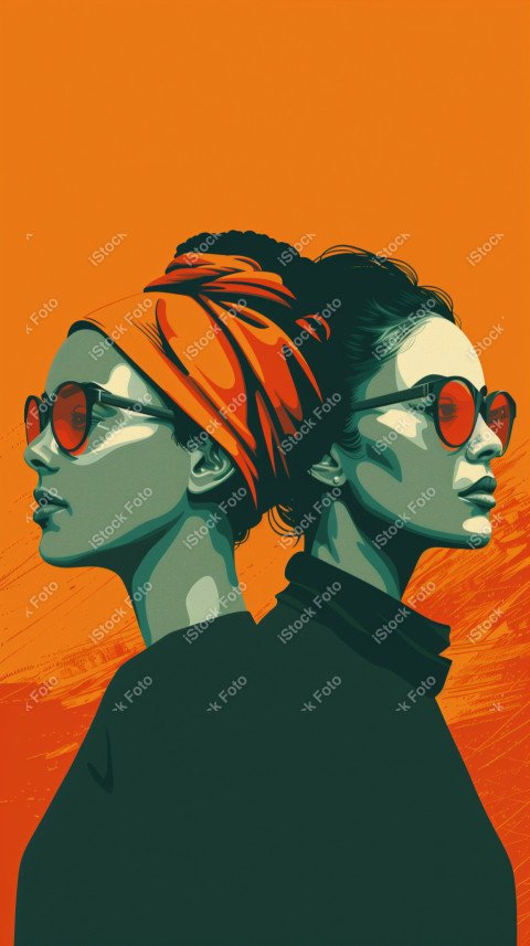 Imagem duo tônica laranja e verde escuro dia internaticonal da mulher (7)