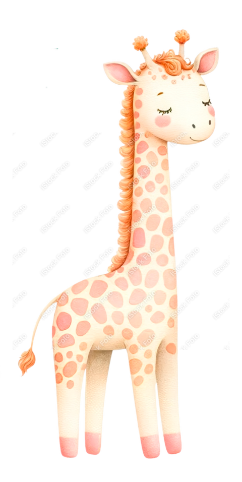 Girafa cute aquarela cand colors (2)