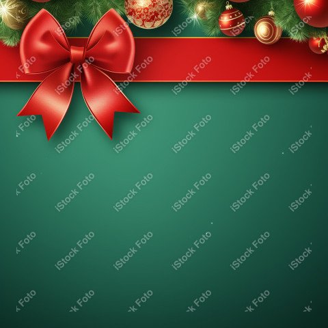 Christmas background with text space, green background