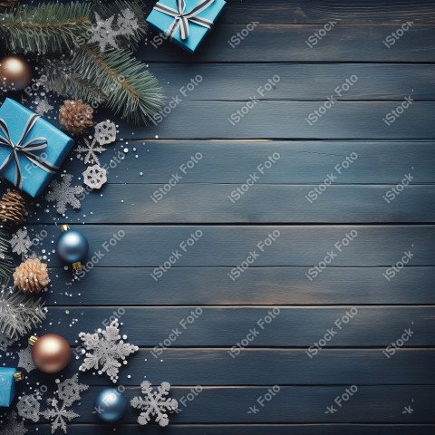 Christmas bright wood background with beautiful texture