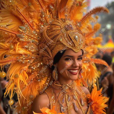 Fantasia de carnaval carioca feminina brasileira, Gerado com IA (8)